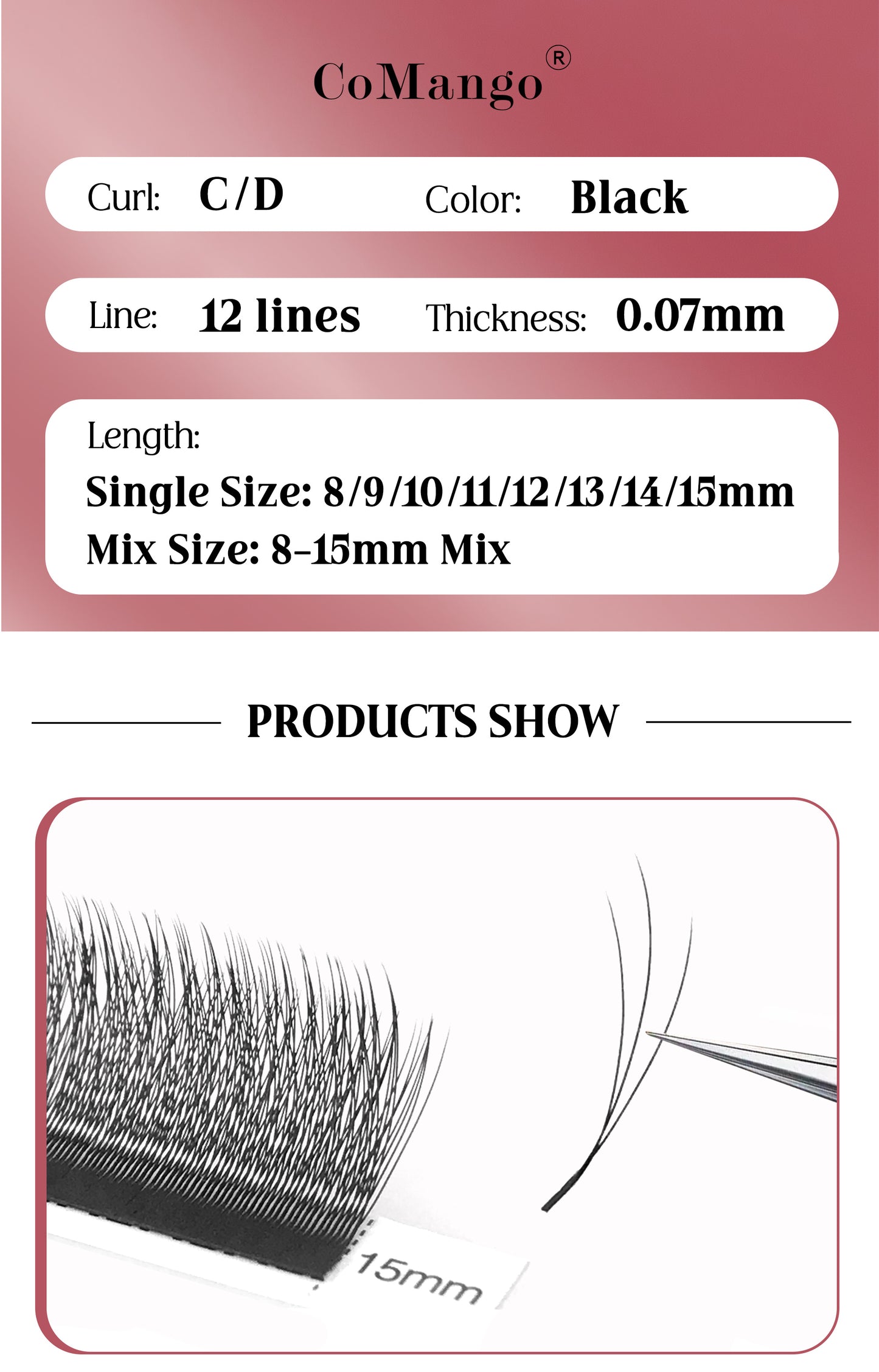 3DW Spark Clover Lash Extensions 0.07