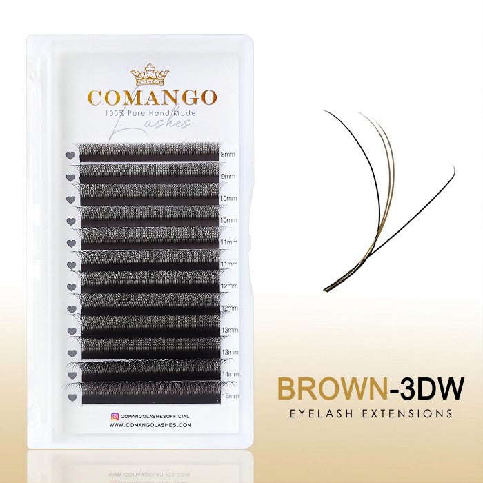 3D-W Colored Lash Extensions Premade Fans