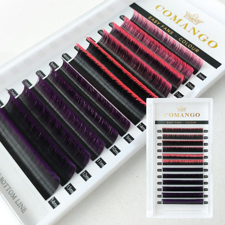 Two-color Easy Fans Lash Extensions