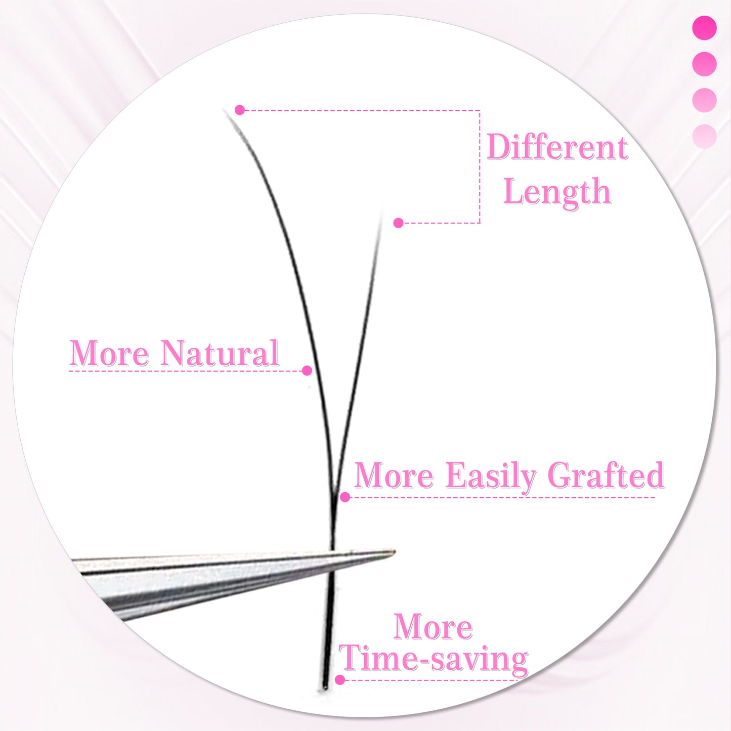 Fox 1D Y Shaped Lash Extensions 0.07