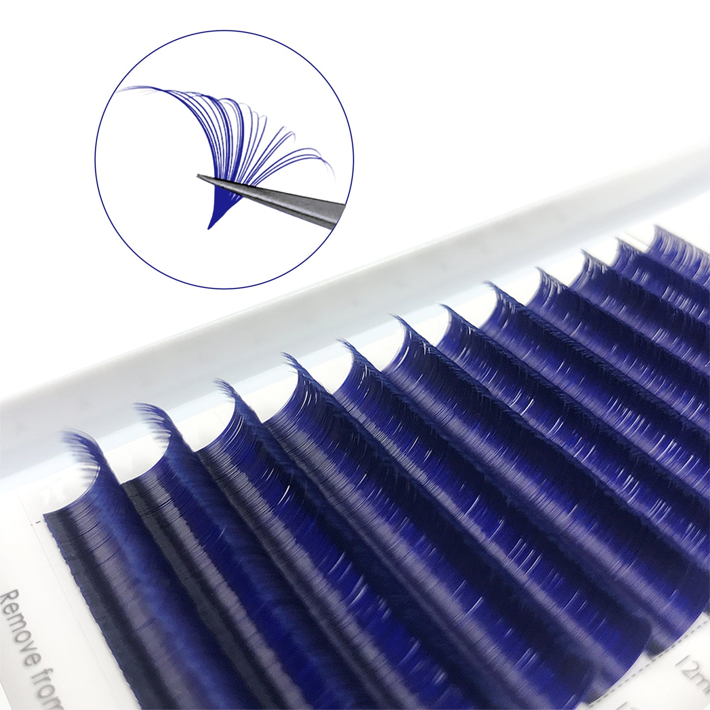 Easy Fans Colored Lashes Extensions
