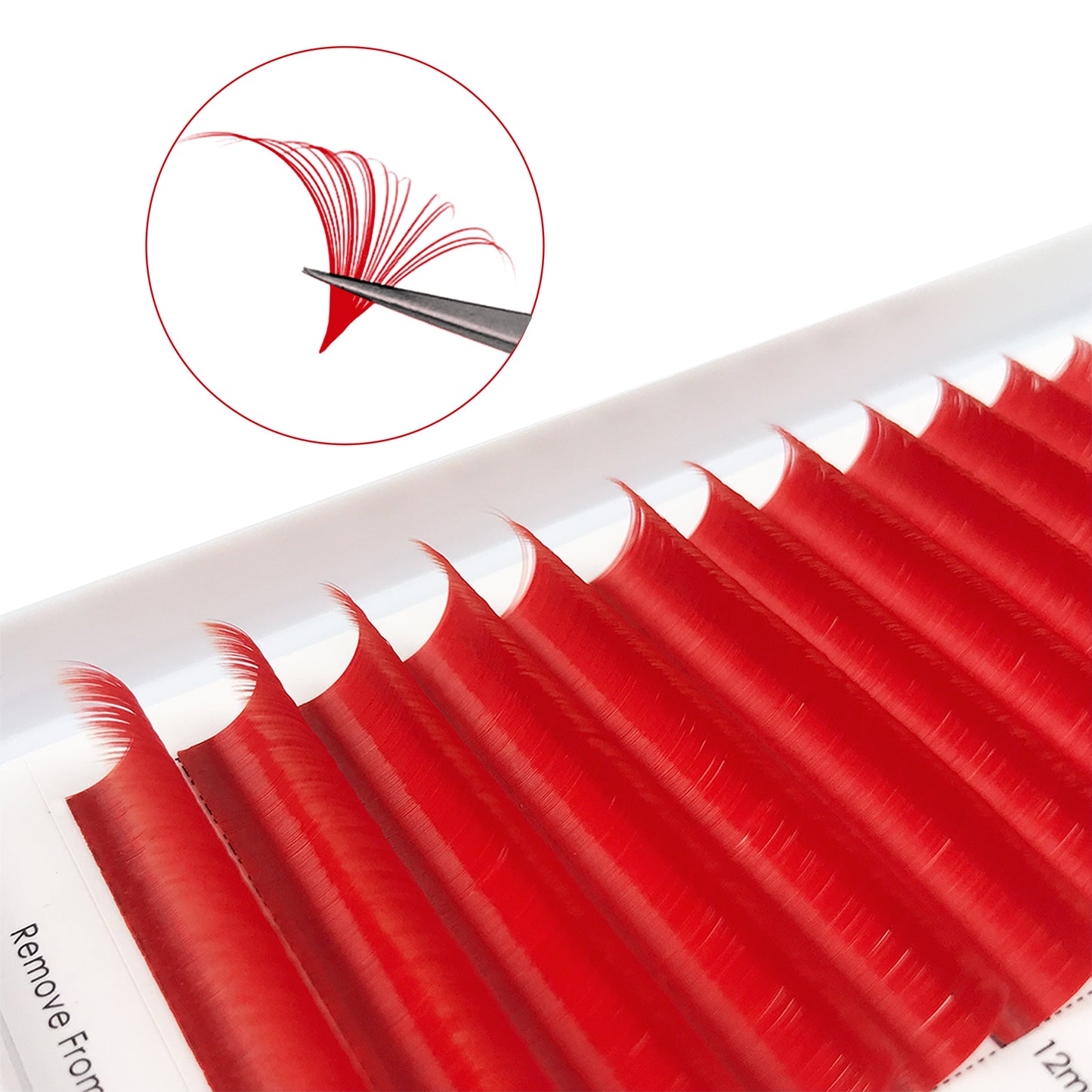 Easy Fans Colored Lashes Extensions