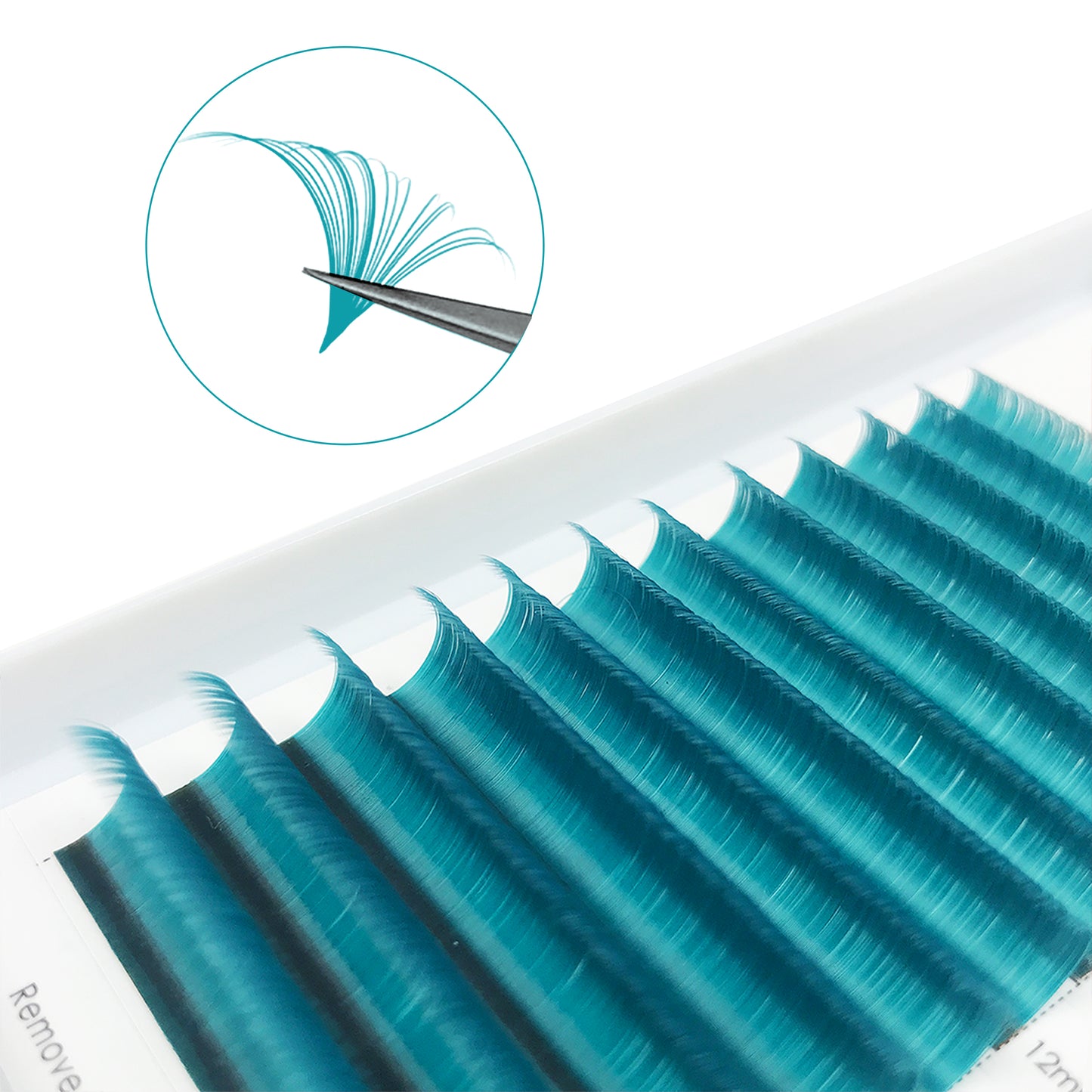 Easy Fans Colored Lashes Extensions