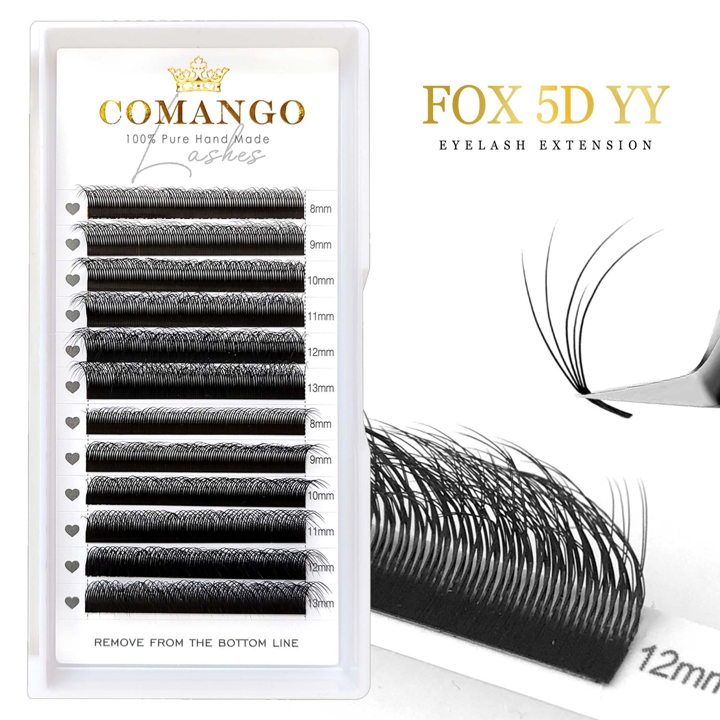 5D Fox YY Shape Lash Extensions 0.07