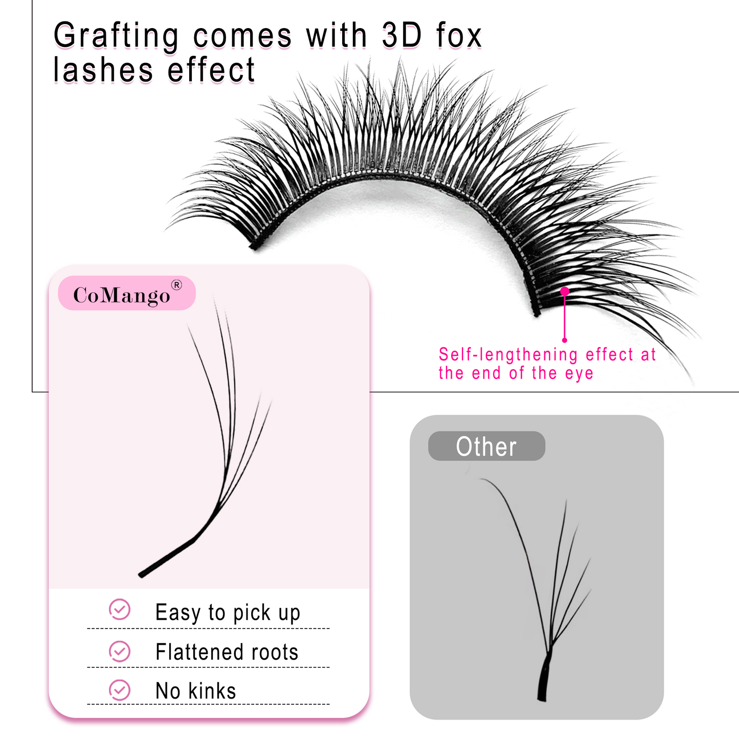 5D Fox YY Shape Lash Extensions 0.07
