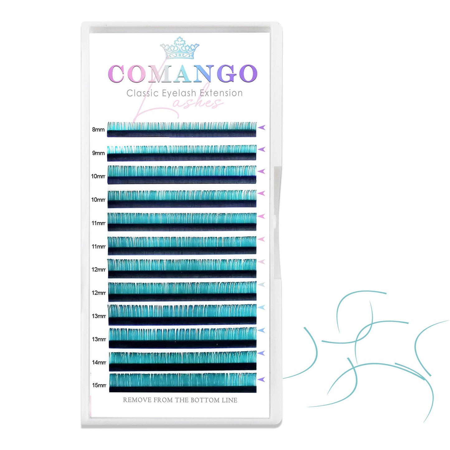 Classic Colored Lash Extensions 0.07