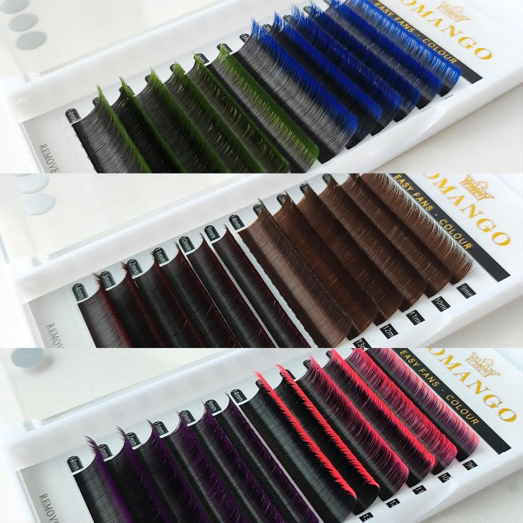 Two-color Easy Fans Lash Extensions