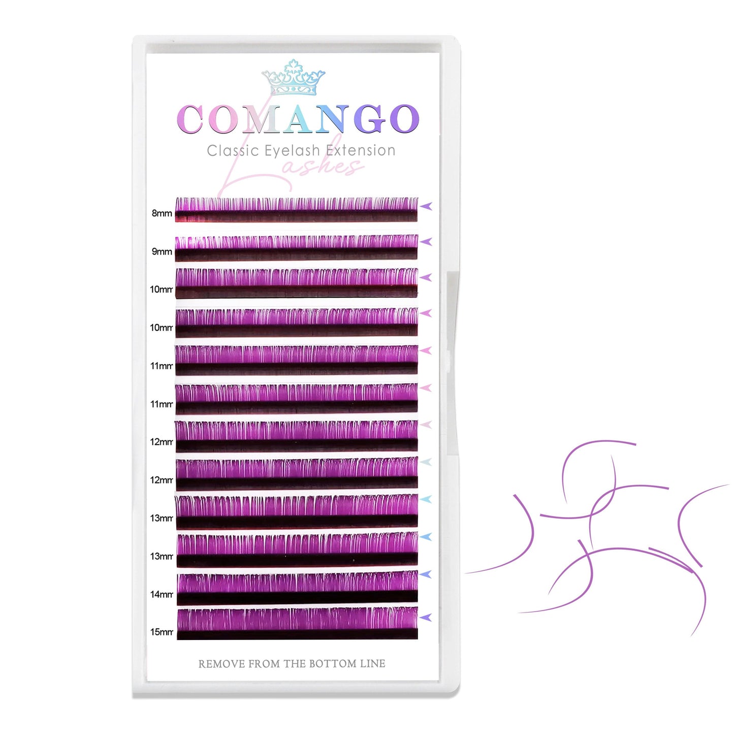 Classic Colored Lash Extensions 0.07