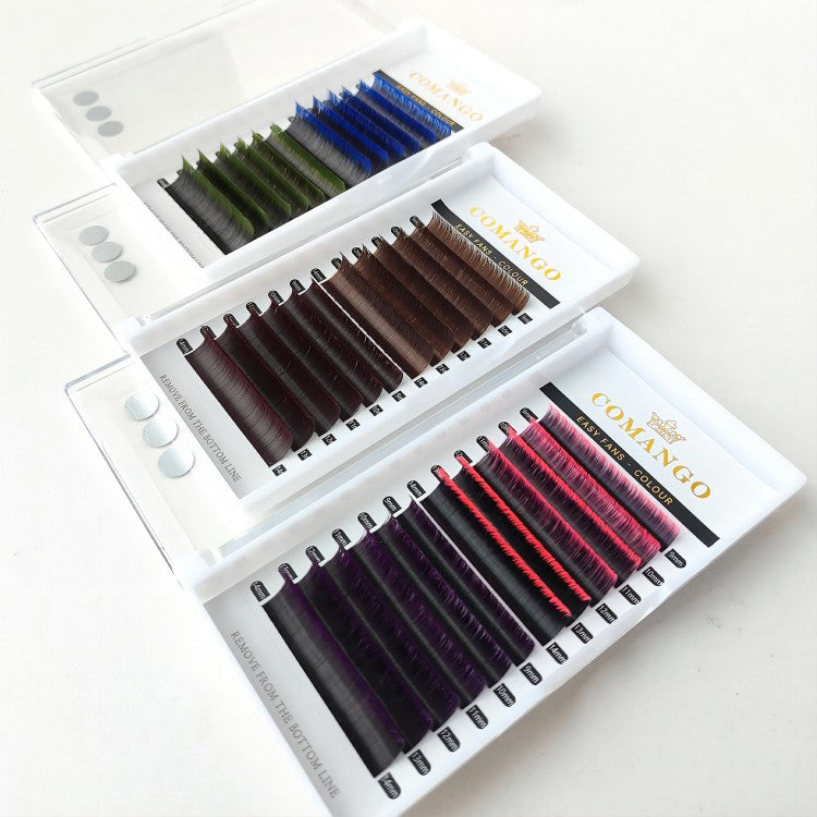 Two-color Easy Fans Lash Extensions