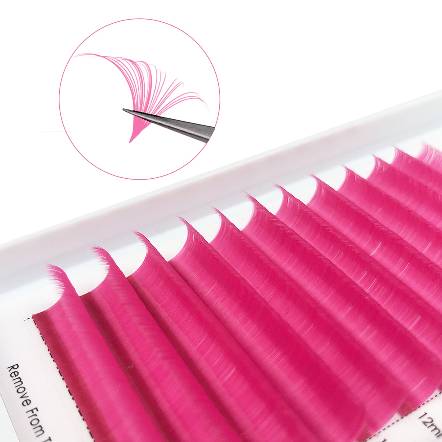 Easy Fans Colored Lashes Extensions