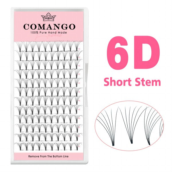 6D Short Stem Premade Volume Fans