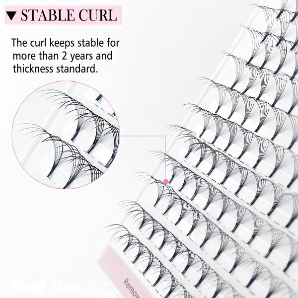 5D Short Stem Premade Volume Fans