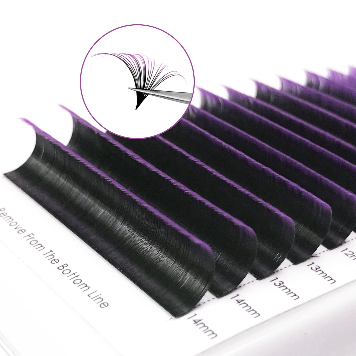 Easy Fans Ombre Colored Lash Extensions