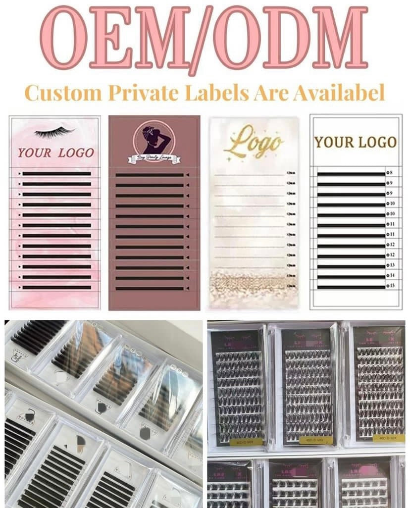 Custom 20 Trays Cluster Lashes Private Label