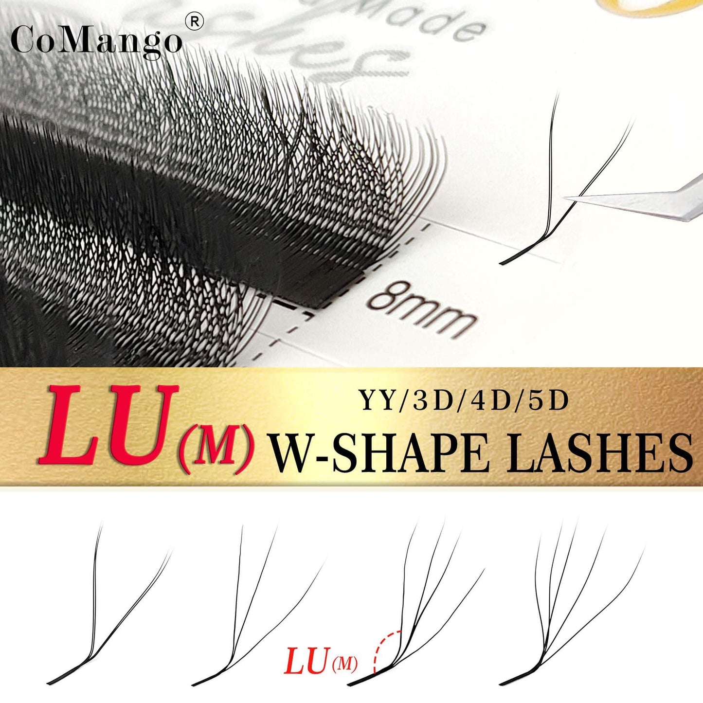 YY Shape Lashes Extension Premade Fans