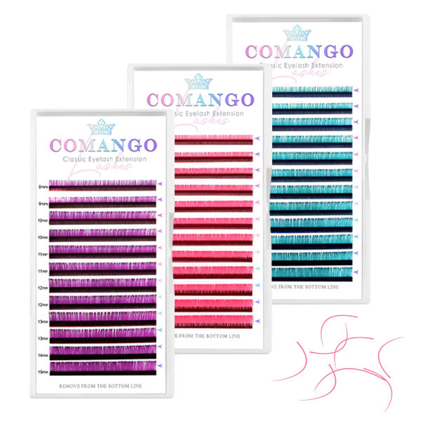 Classic Colored Lash Extensions 0.07