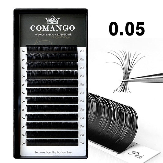 0.05 Volume Lashes Extensions Matte Black