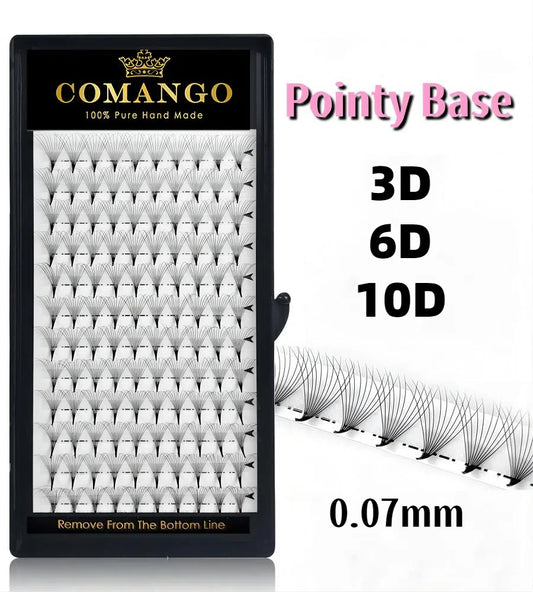 3D 6D 10D Premade Volume Fans Pointy Base | CoMango
