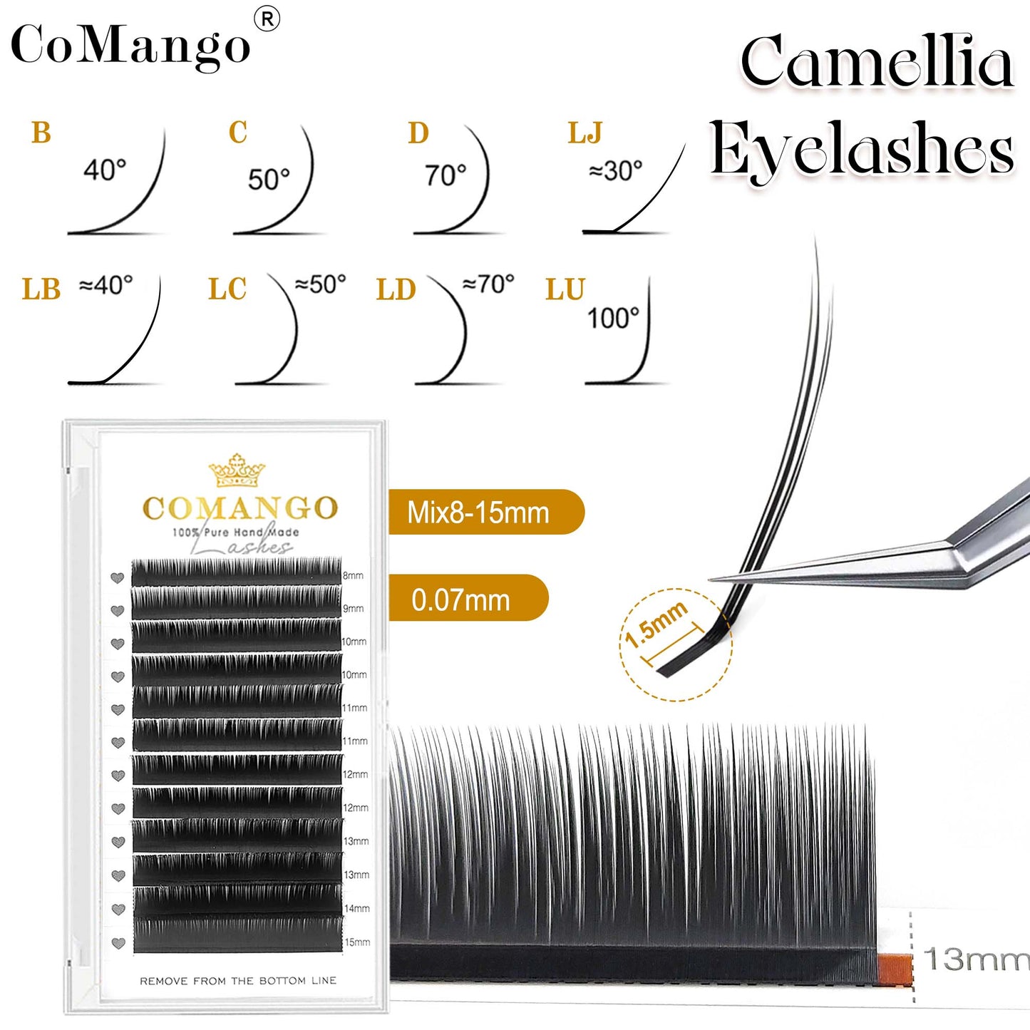 Premium Camellia Wimpernverlängerungen Wispy Volume