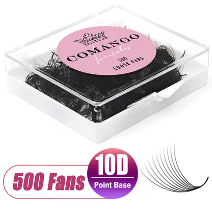 500 Fans Premade Loose Fans-Pointy Base