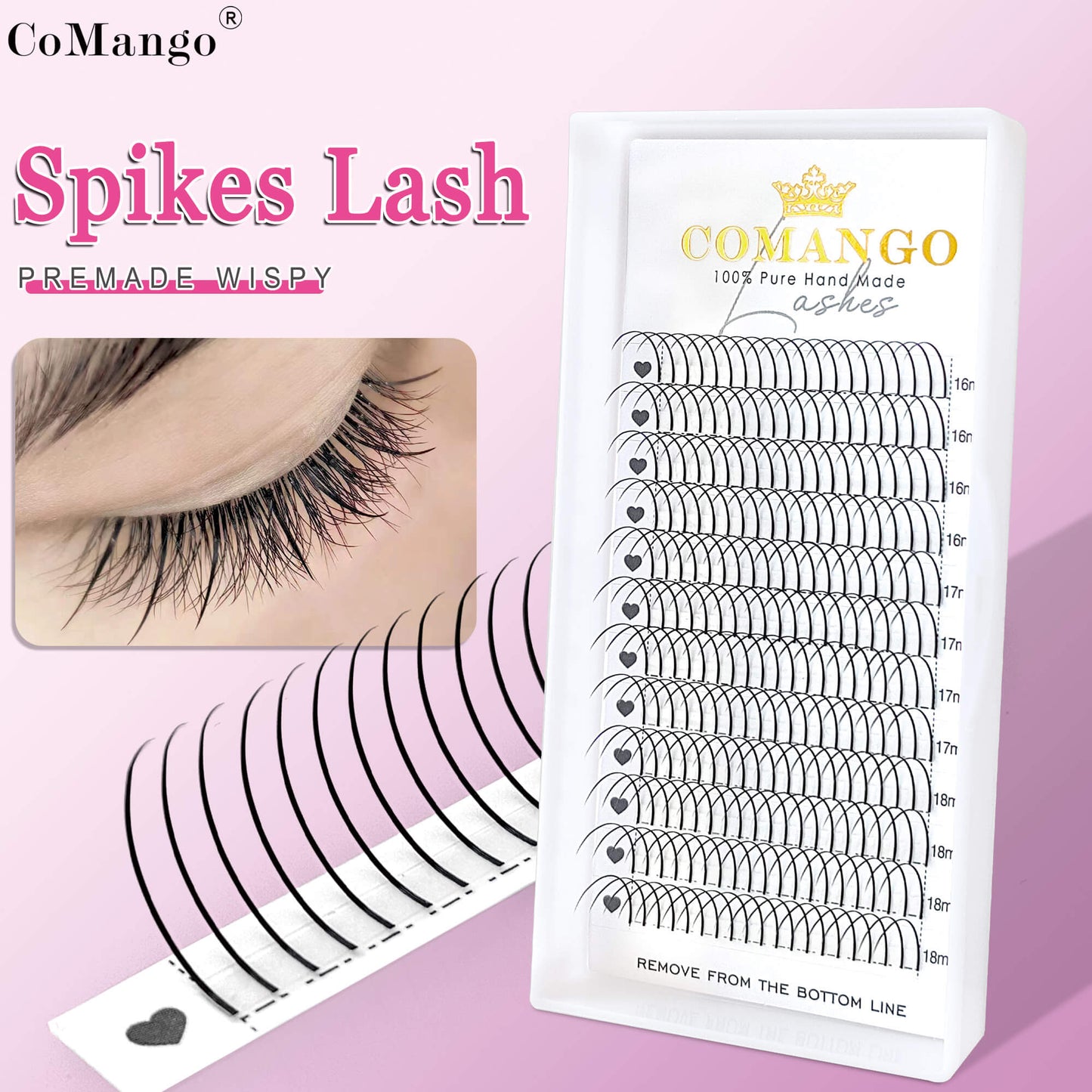 Extensiones de Pestañas Spikes Anime y Pestañas con Efecto Húmedo