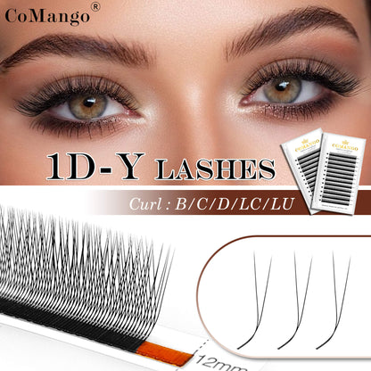 1DYY (2DY) Natürliche Wimpernverlängerungen 0.07