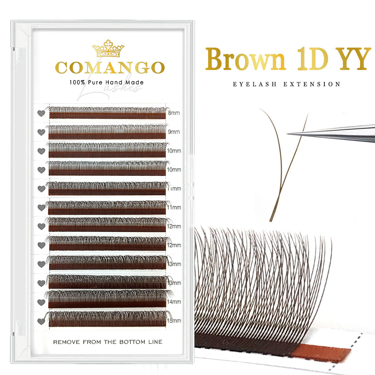 Brown 1DYY (2DY) Natural Lash Extensions