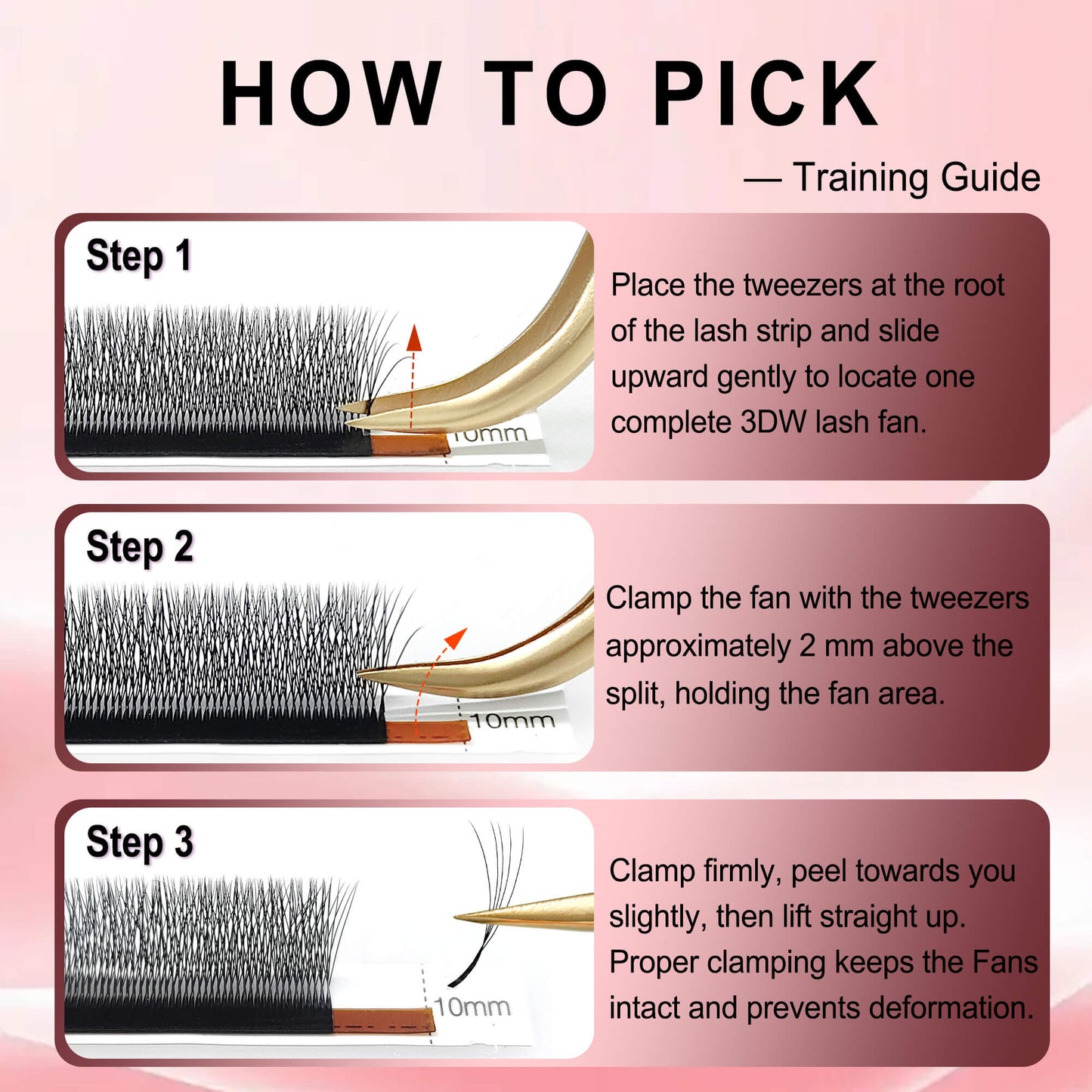 Narrow 5D Technical Fibers Eyelash Extensions