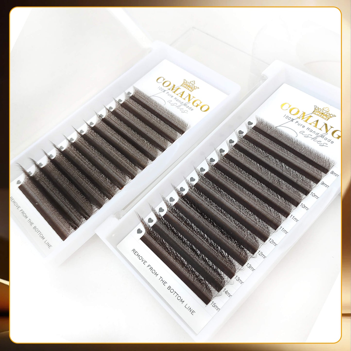 Extensiones de pestañas Brown 3DW / 4DW / 5DW 0.07