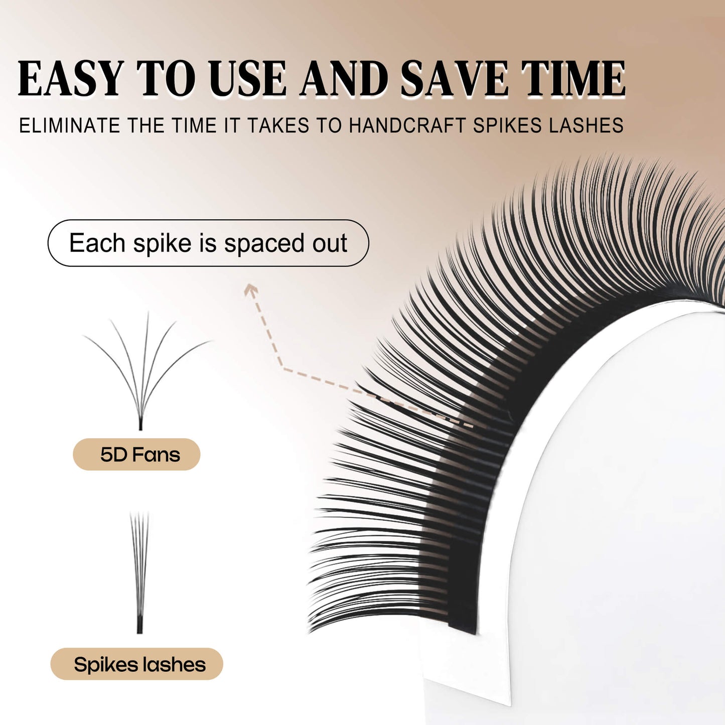 5D Flower Fairy Spikes Lash Extensions 0.07