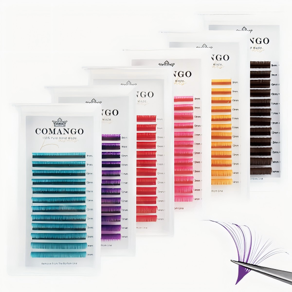 Farbige individuelle Wimpernverlängerungen | CoMango®