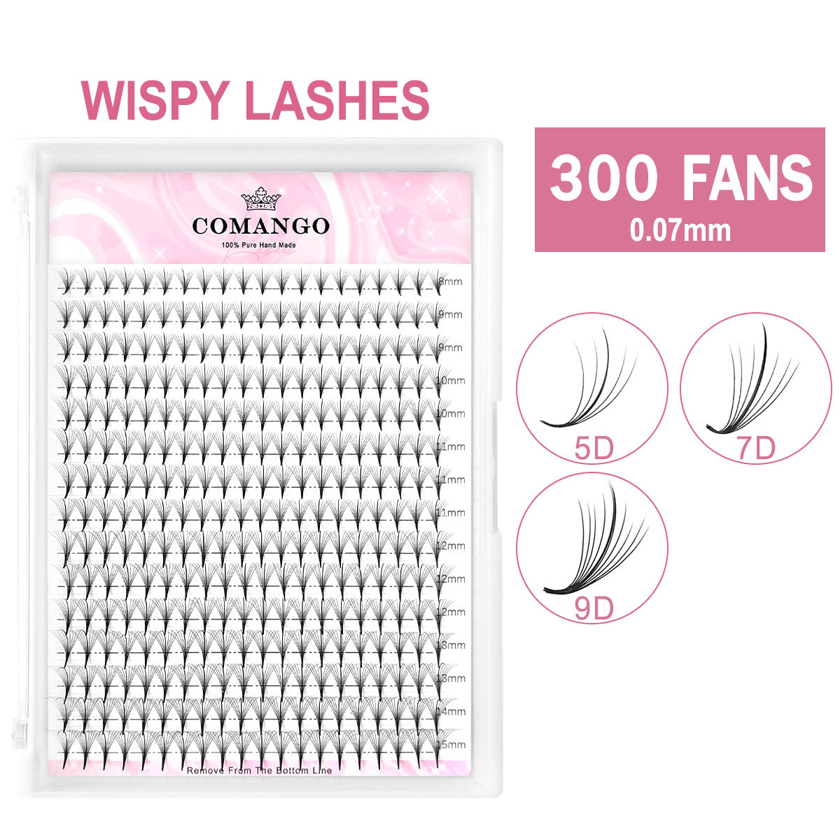 5D 7D 9D Premade Wispy Fans Lash Extensions | 300 Fans