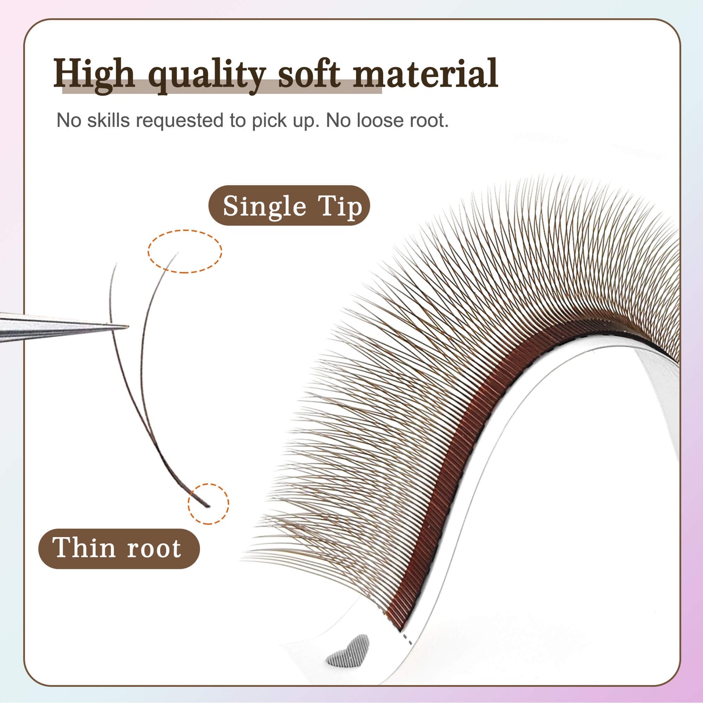 Brown 1DYY (2DY) Natural Lash Extensions