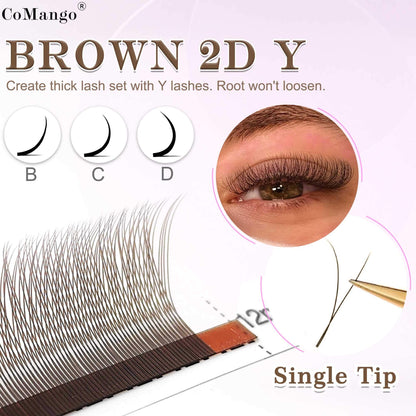 Brown 1DYY (2DY) Natural Lash Extensions