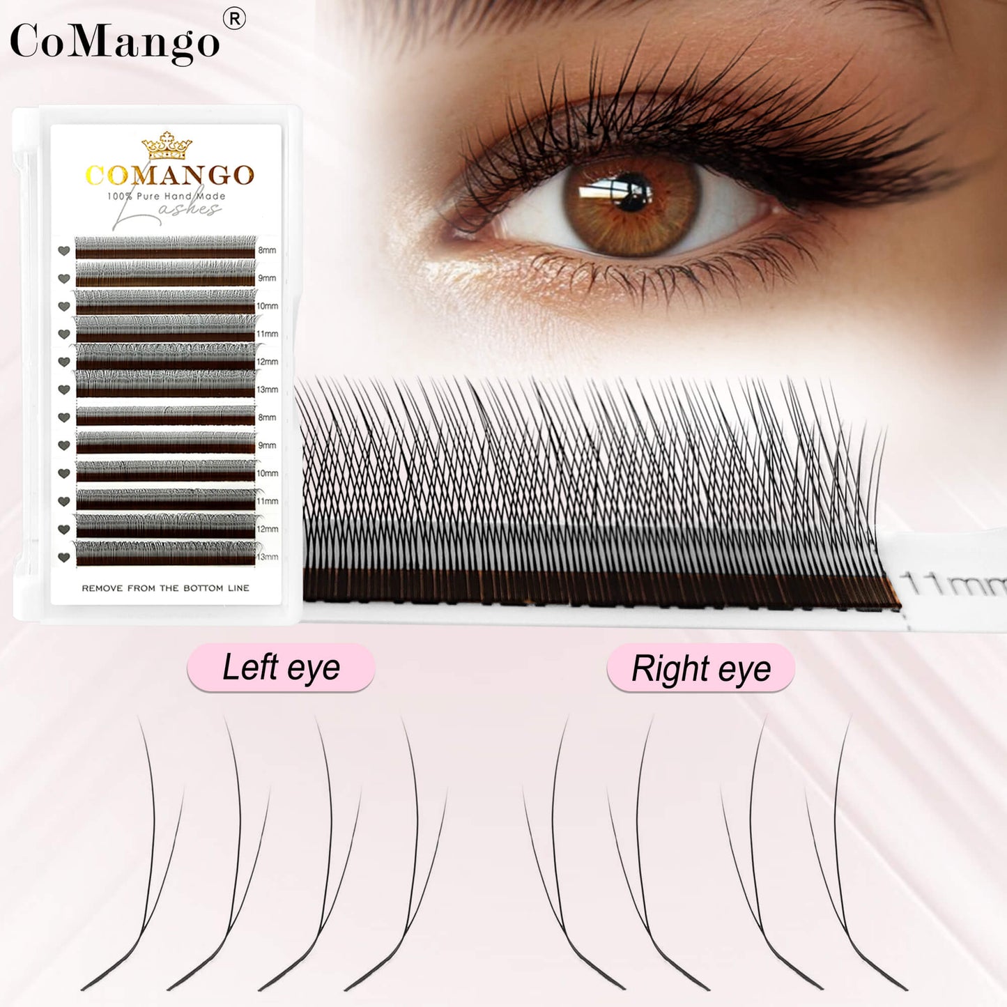 Fox 1D Y Shaped Lash Extensions 0.07