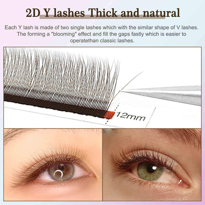 Brown 1DYY (2DY) Natural Lash Extensions