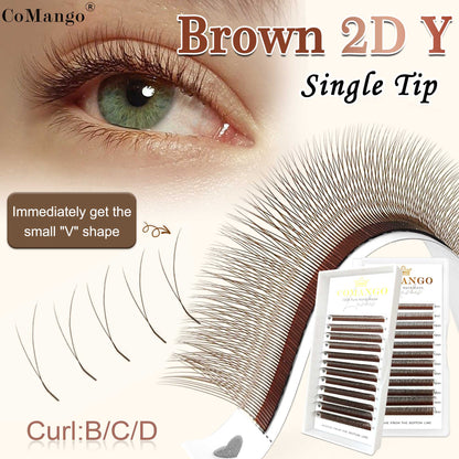 Brown 1DYY (2DY) Natural Lash Extensions
