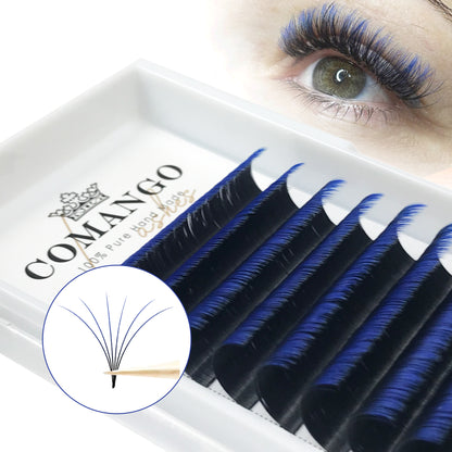 blue ombre lashes