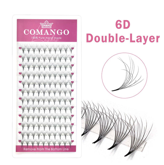 6D Double-Layer Fluffy Premade Volume Fans 0.07