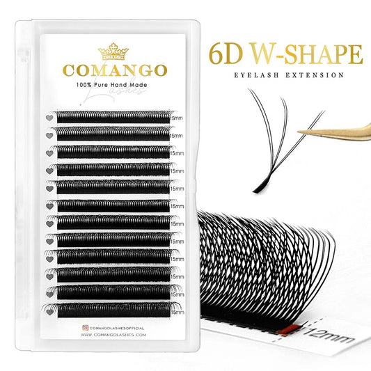 W Lashes Example YY Shape & W Shape Premade Volume Fans Lashes – CoMango