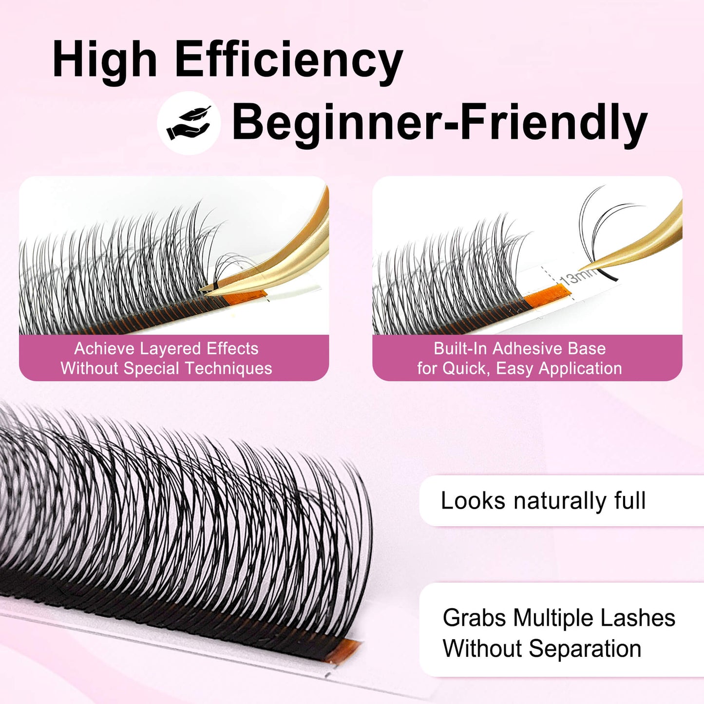 Multi-Layer 5D Flower Lashes | Fluffy Camellia Lash Extension