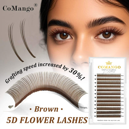 Brown 5D Flower Fairy Spikes Lash Extensions