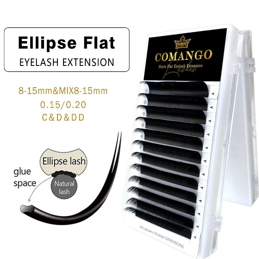 Flat Lashes Extension Ellipse Individual Lashes | CoMango