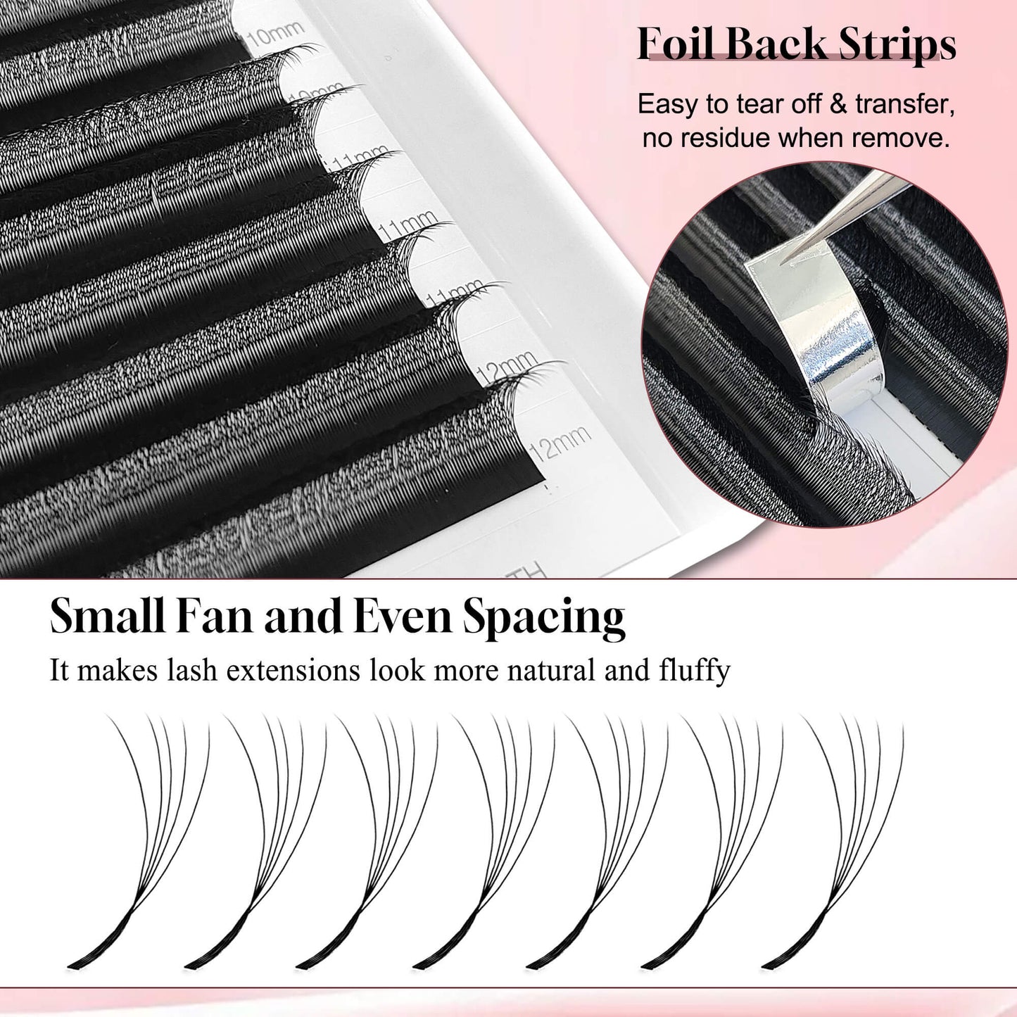 Narrow 5D Technical Fibers Eyelash Extensions