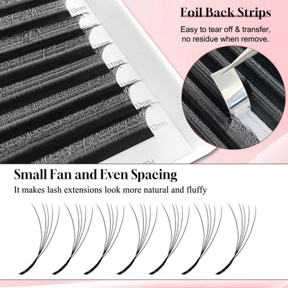 Narrow 5D Technical Fibers Eyelash Extensions