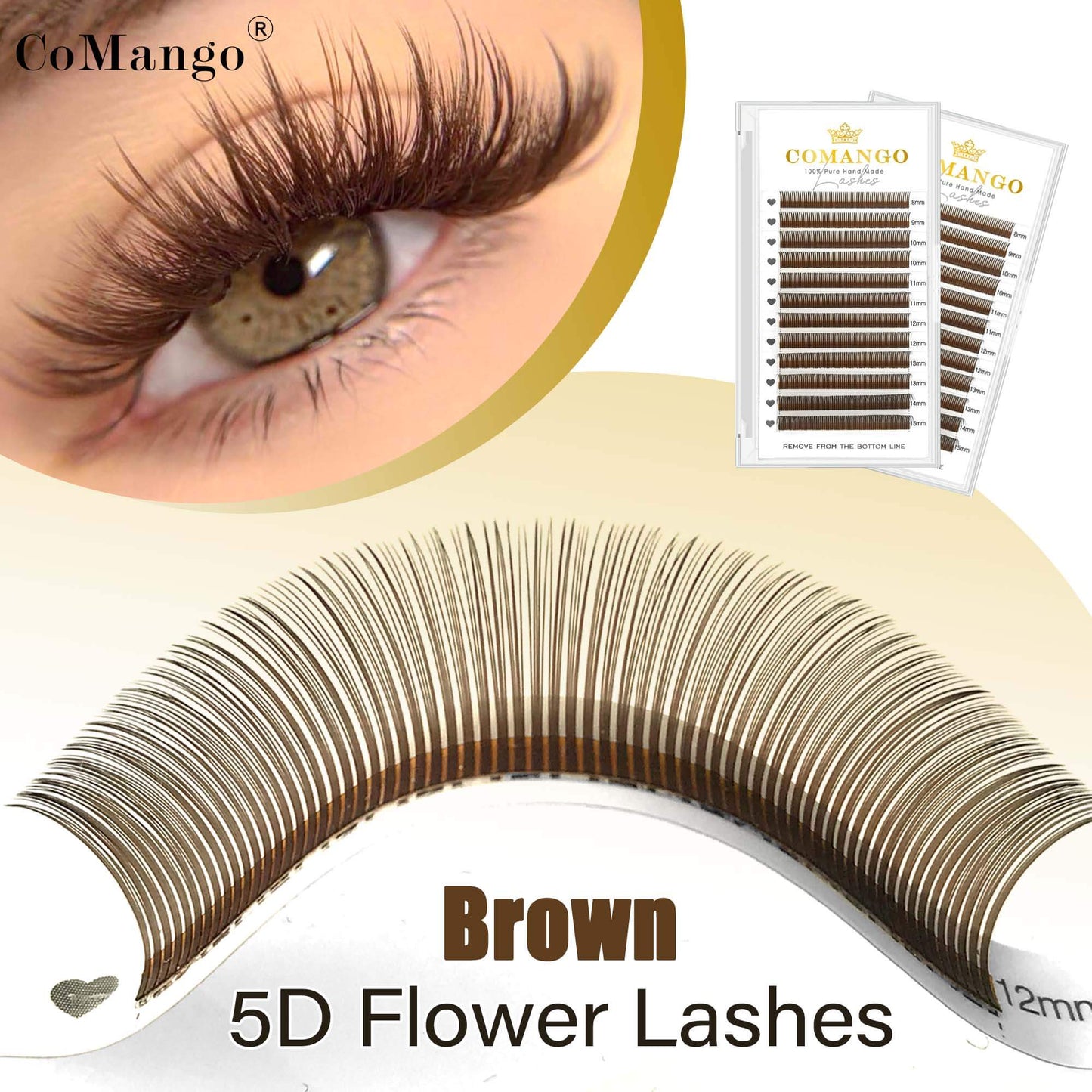Brown 5D Flower Fairy Spikes Lash Extensions