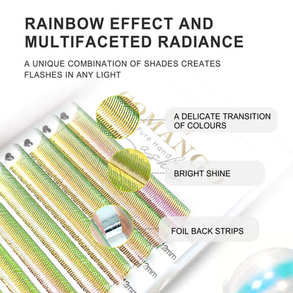 Aurora Spikes Glitter Anime Lash Extensions