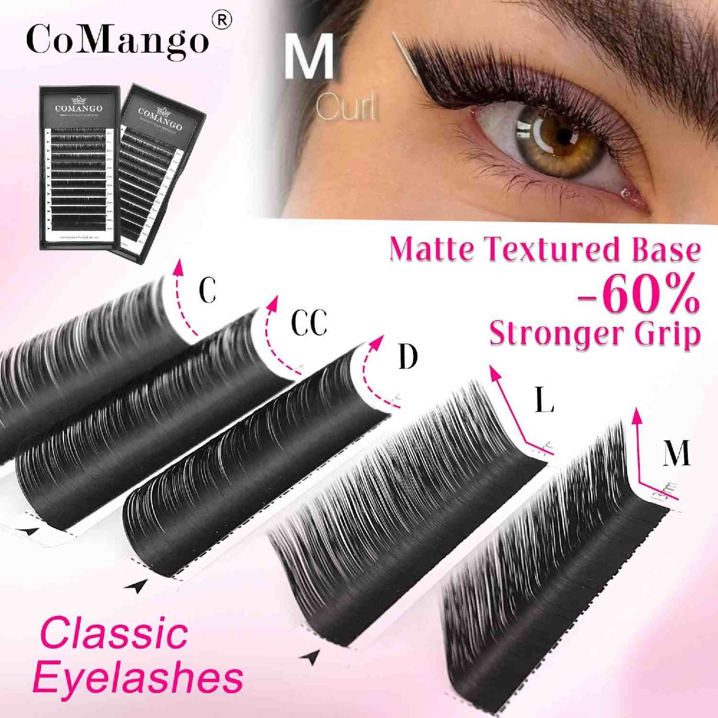 0.15 Classic Lashes Extensions Matte Black