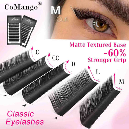 0.15 Classic Lashes Extensions Matte Black