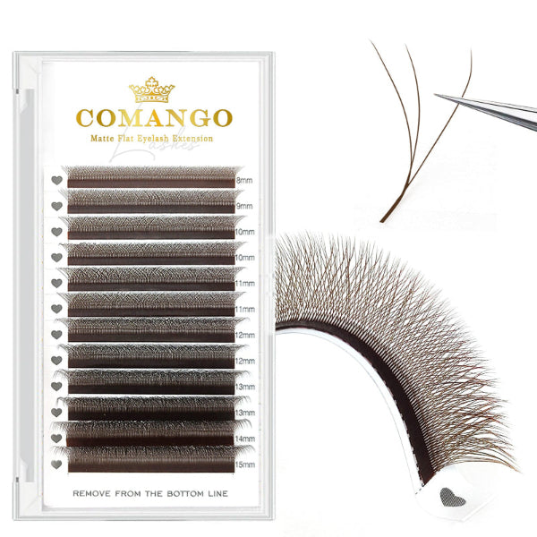 Brown 3DW / 4DW / 5DW Lash Extensions 0.07